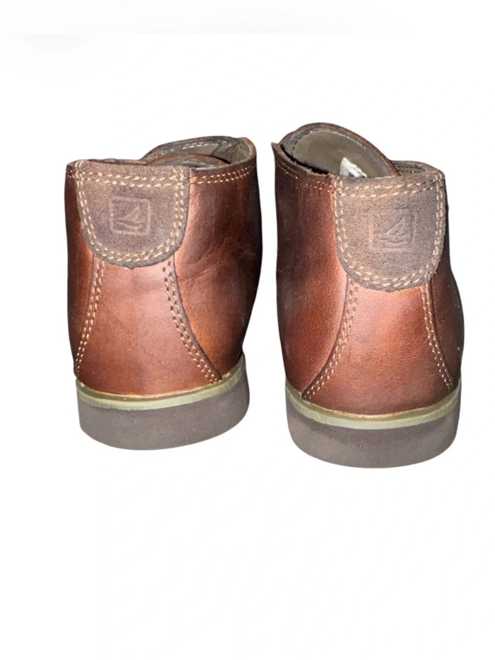 SPERRY Top Sider Gunnel Oxford mid leather boots youth boys shoes size 2.5